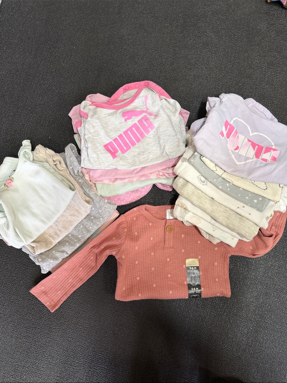 18 piece bundle baby girl onesies